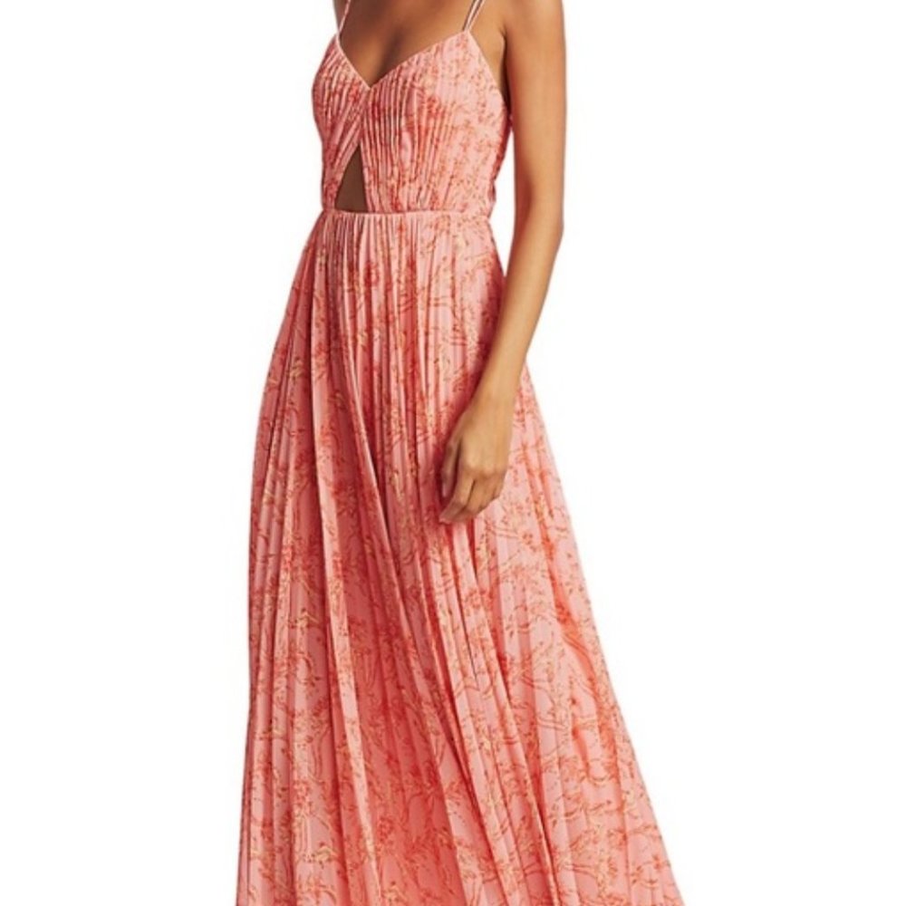 Amur Lucy Printed Cutout Dress - Size 2